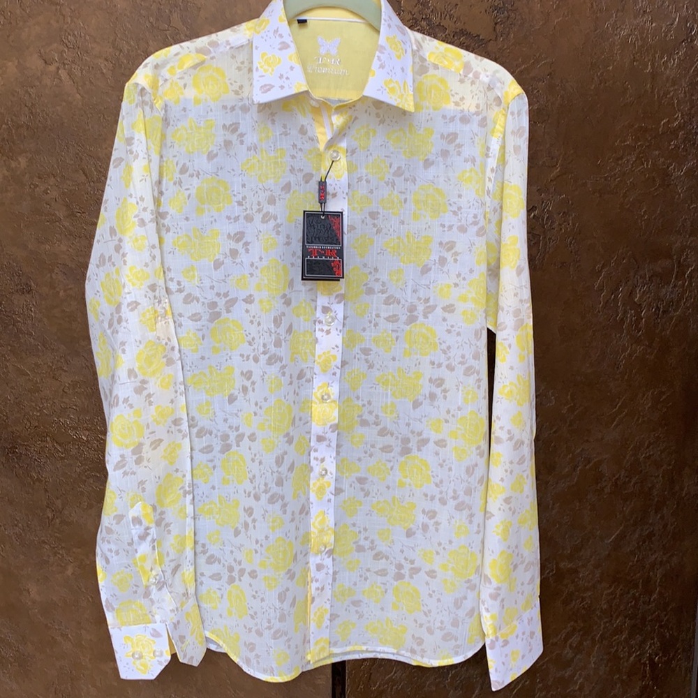NEW! PALM BEACH HIGH END & PERFECT LOOK!! FAB LINEN FLOWERED BLOUSE…NWT & MINT❣️